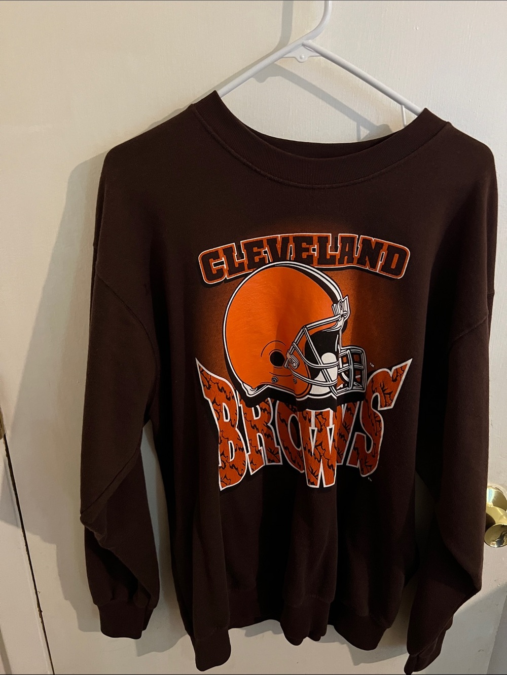 Cleveland Browns Graphic Sweatshirt - Brown & Orange